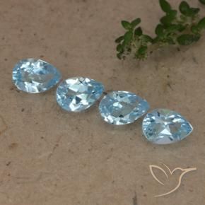 Shop natural 2.09ct Bleu Suisse Topaze gems, En forme de poire, from Brésil at GemSelect. In stock, global shipping!