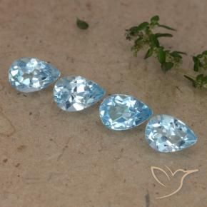 Shop natural 2.36ct Bleu Suisse Topaze gems, En forme de poire, from Brésil at GemSelect. In stock, global shipping!