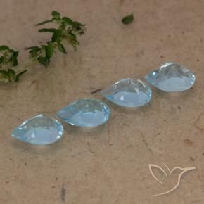 Shop natural 2.36ct Bleu Suisse Topaze gems, En forme de poire, from Brésil at GemSelect. In stock, global shipping!