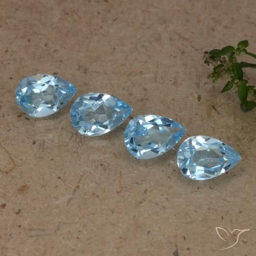 Shop natural 2.03ct Bleu Suisse Topaze gems, En forme de poire, from Brésil at GemSelect. In stock, global shipping!