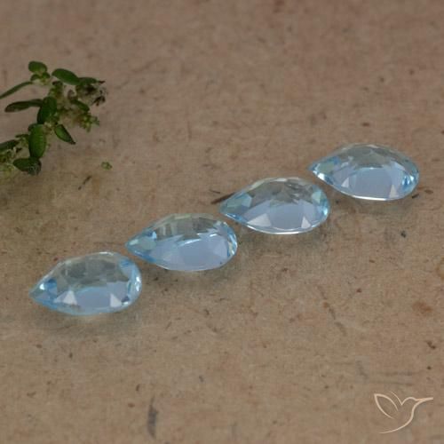 Shop natural 2.03ct Bleu Suisse Topaze gems, En forme de poire, from Brésil at GemSelect. In stock, global shipping!