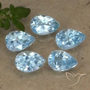 Shop natural 2.80ct Bleu Suisse Topaze gems, En forme de poire, from Brésil at GemSelect. In stock, global shipping!