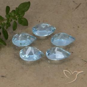 Shop natural 2.80ct Bleu Suisse Topaze gems, En forme de poire, from Brésil at GemSelect. In stock, global shipping!