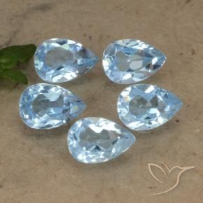 Shop natural 2.90ct Bleu Suisse Topaze gems, En forme de poire, from Brésil at GemSelect. In stock, global shipping!