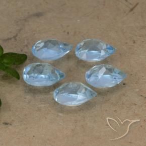 Shop natural 2.90ct Bleu Suisse Topaze gems, En forme de poire, from Brésil at GemSelect. In stock, global shipping!
