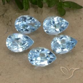 Shop natural 2.85ct Bleu Suisse Topaze gems, En forme de poire, from Brésil at GemSelect. In stock, global shipping!