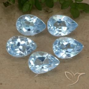 Shop natural 2.89ct Bleu ciel Topaze gems, En forme de poire, from Brésil at GemSelect. In stock, global shipping!