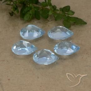 Shop natural 2.89ct Bleu ciel Topaze gems, En forme de poire, from Brésil at GemSelect. In stock, global shipping!