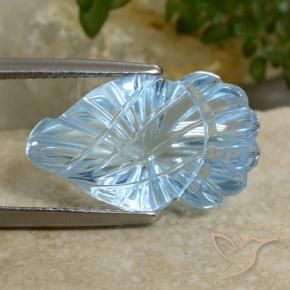 Topaze Bleu ciel naturelle Fantaisie, 12.00 ct, Transparent