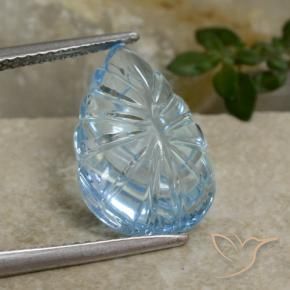 Topaze Bleu ciel naturelle Fantaisie, 8.71 ct, Transparent