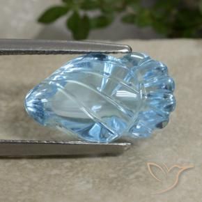Topaze Bleu Suisse naturelle Fantaisie, 10.34 ct, Transparent