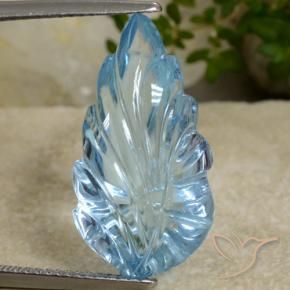 Topaze Bleu Suisse naturelle Fantaisie, 14.80 ct, Transparent