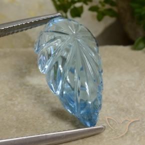 Topaze Bleu Suisse naturelle Fantaisie, 14.80 ct, Transparent