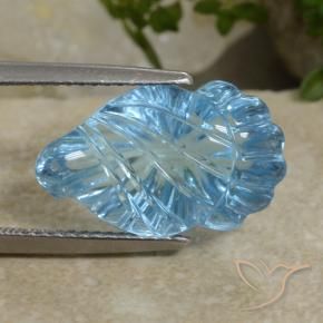 Topaze Bleu ciel naturelle Fantaisie, 10.77 ct, Transparent