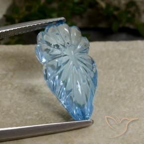 Topaze Bleu ciel naturelle Fantaisie, 11.59 ct, Transparent