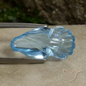 Topaze Bleu ciel naturelle Fantaisie, 11.26 ct, Transparent