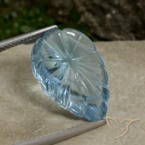 Topaze Bleu Suisse naturelle Fantaisie, 9.91 ct, Transparent
