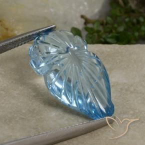 Topaze Bleu ciel naturelle Fantaisie, 17.50 ct, Transparent