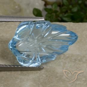 Topaze Bleu Suisse naturelle Fantaisie, 8.82 ct, Transparent