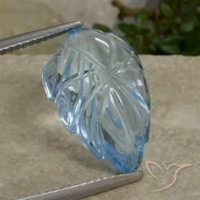 Topaze Bleu Suisse naturelle Fantaisie, 8.82 ct, Transparent