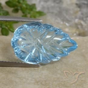 Topaze Bleu ciel naturelle Fantaisie, 12.71 ct, Transparent