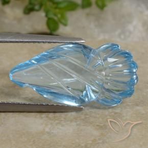 Topaze Bleu Suisse naturelle Fantaisie, 10.71 ct, Transparent