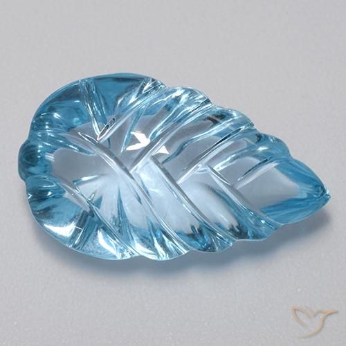 Topaze Bleu Suisse naturelle Fantaisie, 15.65 ct, Transparent