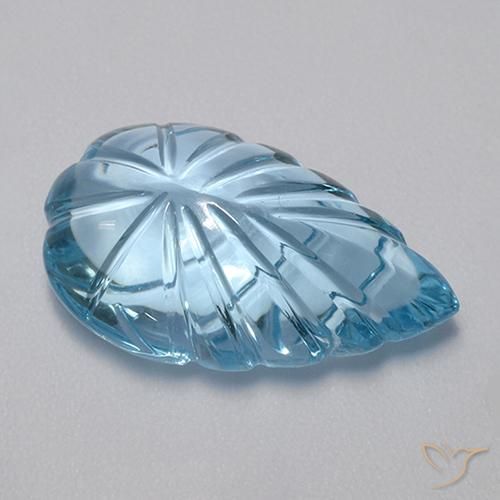 Topaze Bleu Suisse naturelle Fantaisie, 15.65 ct, Transparent