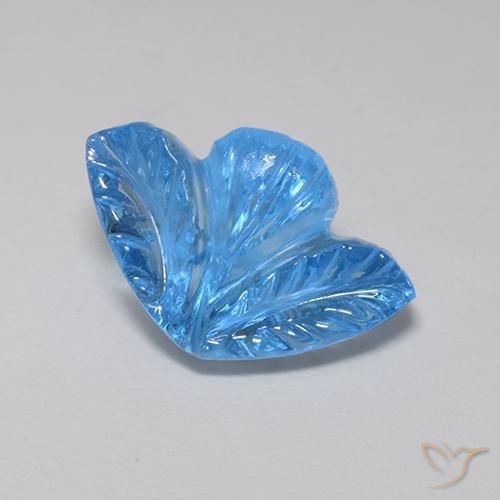 Topaze Bleu Suisse naturelle Taille Fleur, 5.50 ct, Transparent