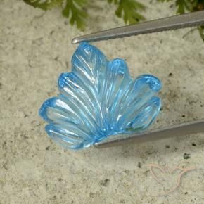 Topaze Bleu Suisse naturelle Fantaisie, 6.98 ct, Transparent