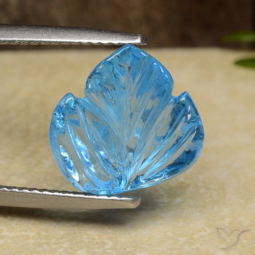 Topaze Bleu Suisse naturelle Fantaisie, 5.41 ct, Transparent