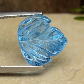 Topaze Bleu Suisse naturelle Fantaisie, 5.41 ct, Transparent