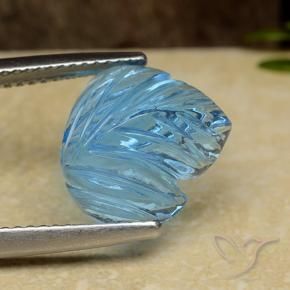 Topaze Bleu Suisse naturelle Fantaisie, 5.41 ct, Transparent
