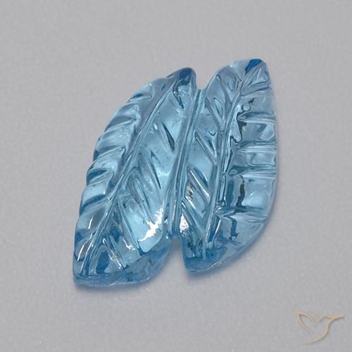 Topaze Bleu Suisse naturelle Fantaisie, 4.85 ct, Transparent