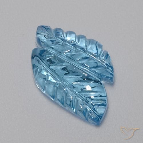 Topaze Bleu Suisse naturelle Fantaisie, 4.85 ct, Transparent