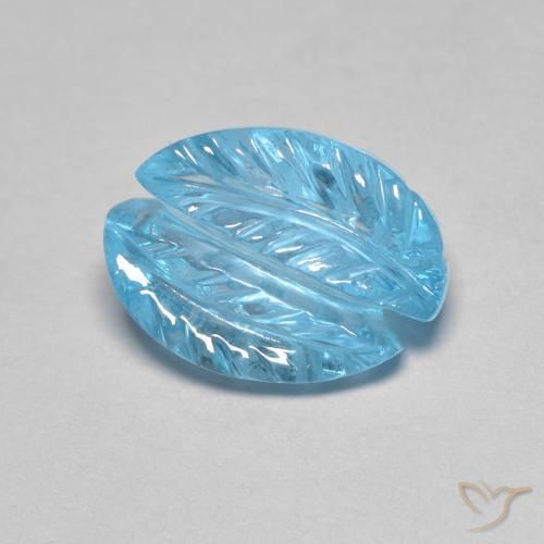 4.80ct Naturel Bleu Suisse Topaze, Fantaisie, Transparent