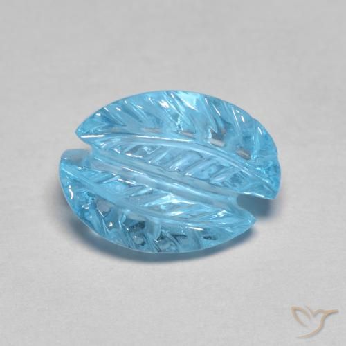 Topaze Bleu Suisse naturelle Fantaisie, 4.80 ct, Transparent