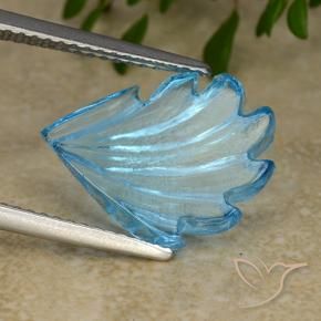 Topaze Bleu Suisse naturelle Taille Fleur, 5.99 ct, Transparent