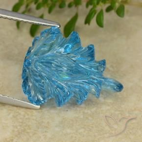 Topaze Bleu Suisse naturelle Taille Fleur, 12.05 ct, Transparent