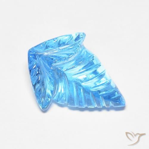 Topaze Bleu Suisse naturelle Fantaisie, 6.93 ct, Transparent