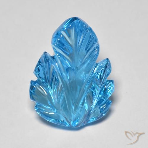 11.03ct Naturel Bleu Suisse Topaze, Fantaisie, Transparent