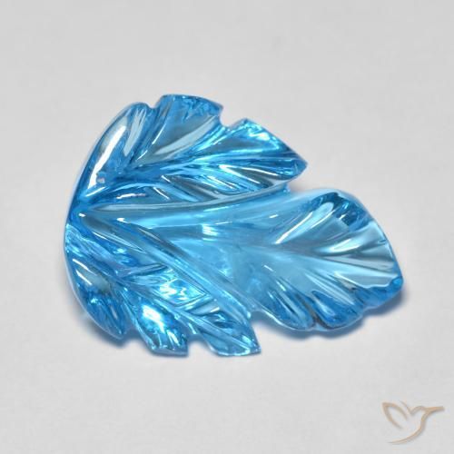 Topaze Bleu Suisse naturelle Fantaisie, 11.03 ct, Transparent