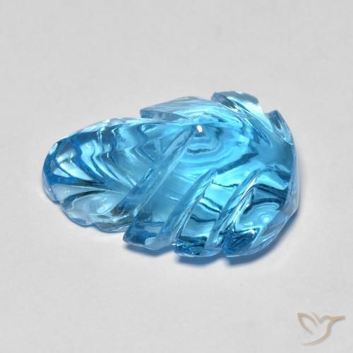 Topaze Bleu Suisse naturelle Fantaisie, 11.03 ct, Transparent