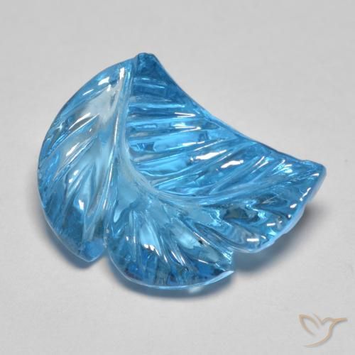 6.27ct Naturel Bleu Suisse Topaze, Fantaisie, Transparent