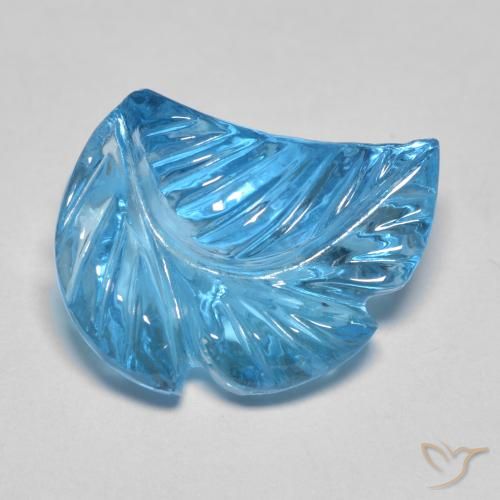 Topaze Bleu Suisse naturelle Fantaisie, 6.27 ct, Transparent