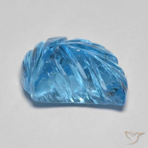 Topaze Bleu Suisse naturelle Fantaisie, 6.27 ct, Transparent