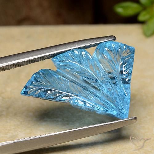 Topaze Bleu Suisse naturelle Fantaisie, 11.40 ct, Transparent