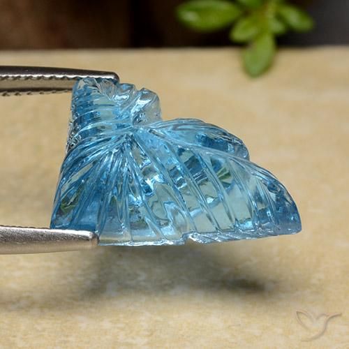 Topaze Bleu Suisse naturelle Fantaisie, 11.40 ct, Transparent