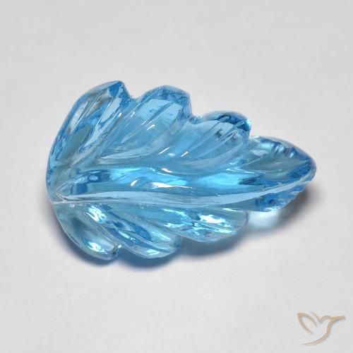 10.05ct Naturel Bleu Suisse Topaze, Fantaisie, Transparent
