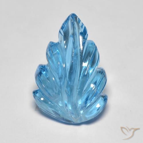 Topaze Bleu Suisse naturelle Fantaisie, 10.05 ct, Transparent